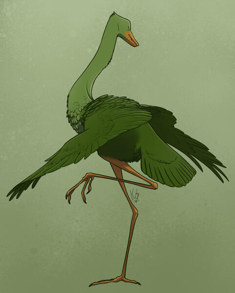 Green Bird by Meep