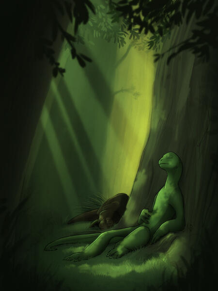 Green Guy and Meep by Meep